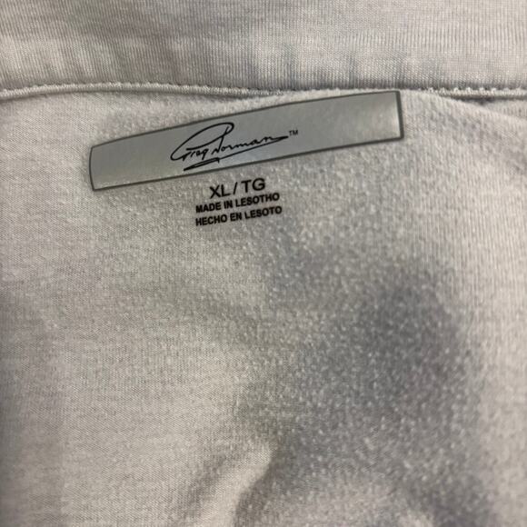 Greg Norman XL Long Sleeve Golf Shirt Gray Quarter Zip Performance Pullover - Picture 5 of 7
